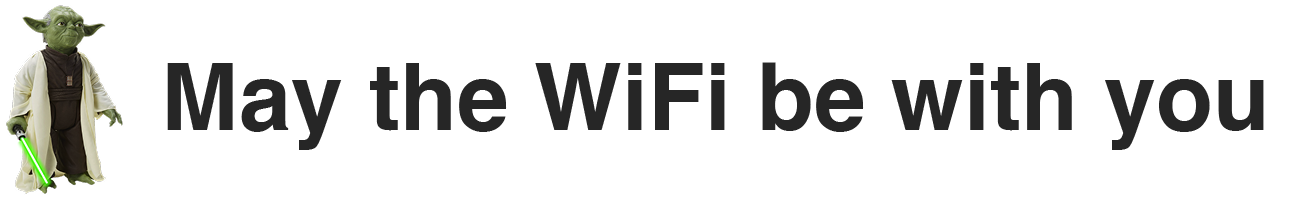 May the wifi be with you Logo